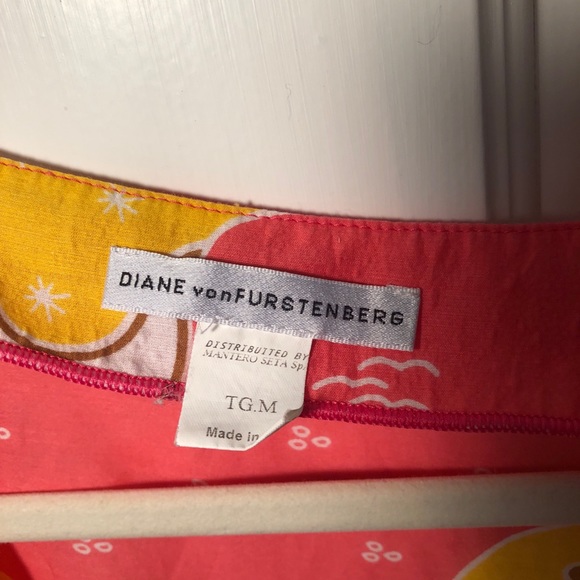 Diane vonFurstenberg Pink and Yellow Tunic Size M - Picture 3 of 7
